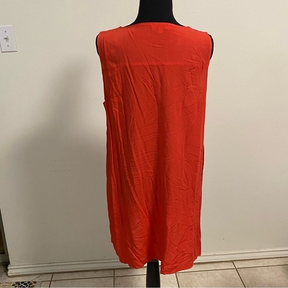 Umgee Embroidered Sleeveless Mini Dress Red Orange Size Large - Picture 4 of 14